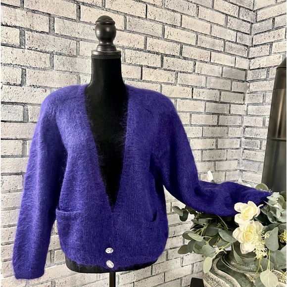 Jennifer Reed Knitted by Hand Cardigan Sweater - Picture 1 of 9